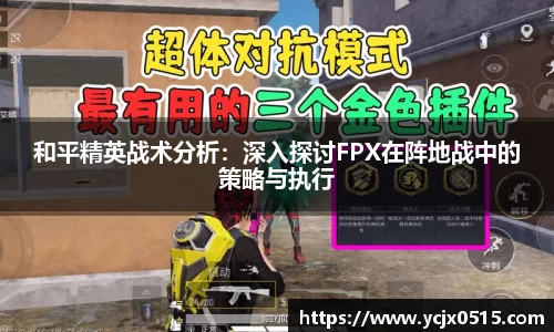 和平精英战术分析：深入探讨FPX在阵地战中的策略与执行