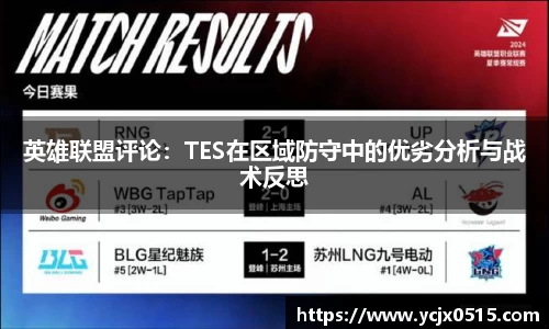英雄联盟评论：TES在区域防守中的优劣分析与战术反思